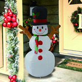 Muñeco De Nieve Inflable Para Decoración De Navidad Y Exteri