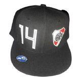 Gorra Plana Negra River Plate #14 Cod #178