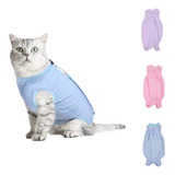 Ropa Cirugia -body  Para Gatos-post Quirurgico De Tela Suave