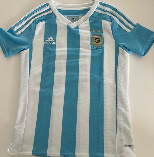 Camiseta De Fútbol Argentina Modelo 2015 Para Niños Original