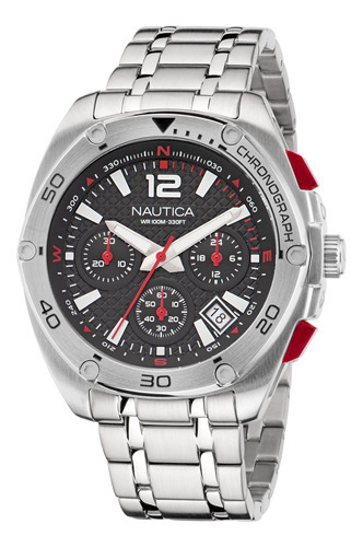 Reloj Para Hombre Nautica Tin Can Bay Naptcf206 Plateado