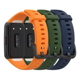 Malla De Silicona  Huawei Honor Band 6 Smartwatch Pack 3