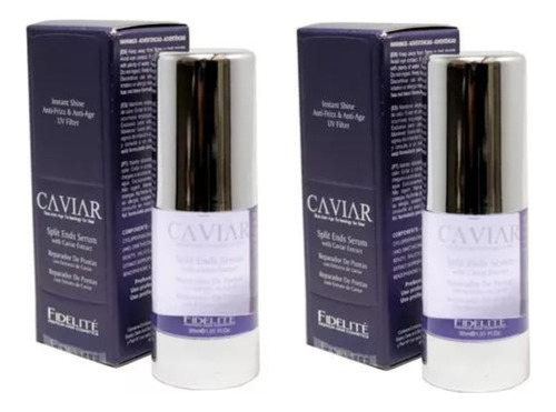 Serum Reparador De Puntas Fidelite Caviar 30ml X 2 Unidades