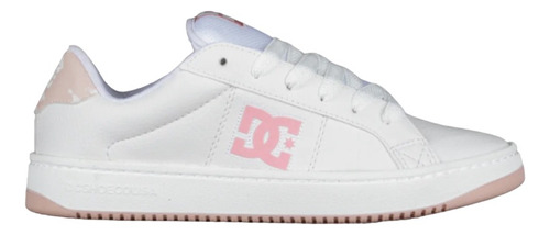 Zapatillas Dc Shoes Mod Striker Blanco Rosa Exclusiva Mujer