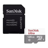 Cartão De Memória Sandisk Sdsqunr-128g-gn6ta  Ultra Com Adap