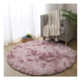 Alfombras Peludas 120cm Redondas Para Living U Hogar