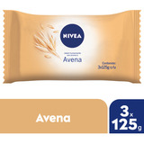 Jabon En Barra Nivea Avena Humectante Pack Familiar 3x125gr