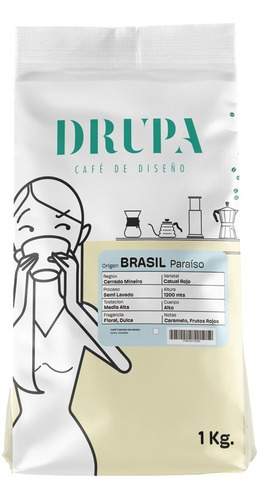 Café De Especialidad En Grano Brasil Paraíso X 1 Kg Drupa