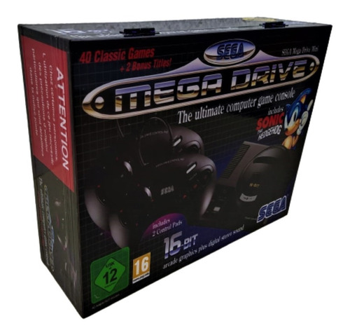 Caixa Vazia Sega Mega Drive Classic De Mdf