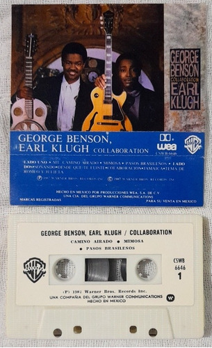 Casete George Benson - Earl Klugh 1987 Collaboratión