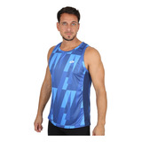 Musculosa Running Lotto Run Fast Hombre En Azul | Dexter