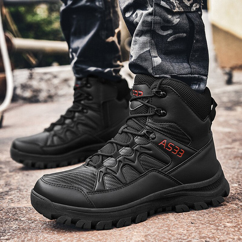 Bota Militar Táctica De Combate Para Hombre, Talla Grande