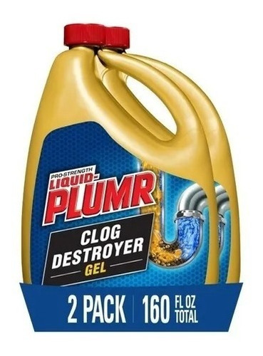 Liquido Destapa Caños Plumr Pro 2.3lc/u 2 Pack  