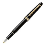 Pluma Montblanc Meisterstück Classique Gold 106511 + Tintero