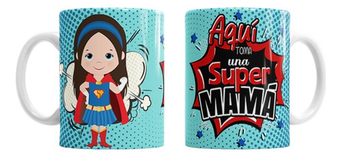 Taza Regalo Día De La Madre, Super Chica, Incluye Caja
