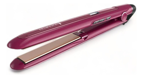 Plancha Para Cabello Marca Regmington Con Bloqueo De Placas Color Fucsia