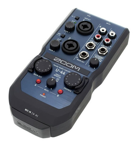 Zoom U-44 Handy Interfaz De Audio De 4 Entradas / 4 Salidas