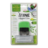 Sello Etiquetador/ Marcador Papel Y Tela Mr1000 Color De La Tinta Negro Color Del Exterior Verde