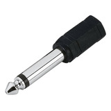 Convertidor 1 Jack  3.5mm Hembra A Plug 6.3mm Monoaural