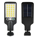 Luminária Solar Parede 100 Cob Sensor Movimento Com 3funções