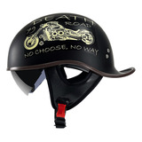 Medio Casco Personalizado De Moto Retro Harley