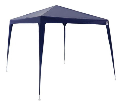 Tenda Gazebo Azul Polietileno 3x3 Metros Desmontável Belfix