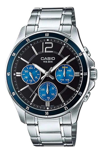 Reloj Casio Hombre Mtp-1374d-2a Calendario Original