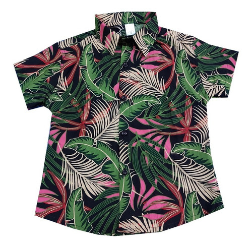 Camisa Hawaiana Niños Super Cancheras Talle 4 Al 16 Fibrana