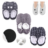 Pantufla Ballerina Hombre Corderito Abrigadas Antideslisante