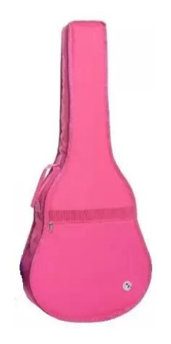 Capa Luxo P/ Violão Clássico Acolchoada Rosa - Jpg