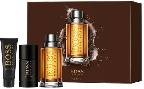 Set Hugo Boss The Scent 100 Ml 3 Pzas Caballero Original