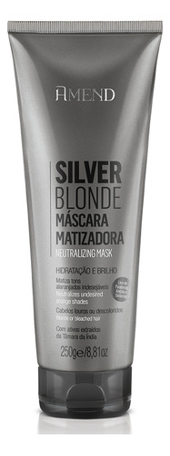 Máscara Matizadora Amend Silver Blonde 250g
