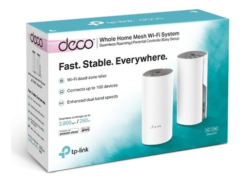 Sistema Wi-fi Red De Malla Tp-link Deco E4 Ac1200 (2-pack)