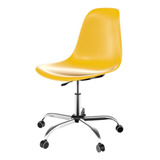 Cadeira Para Escritório Eames Pp Office Amarelo Lumi Df