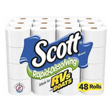 Scott Papel Higiénico De Disolución Rápida, 48 Rollos Doble