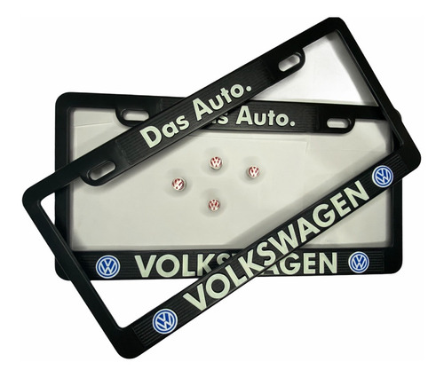 Juego Portaplacas Valvula Red Vw Volkswagen Jetta Polo Vento