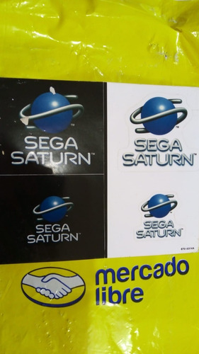 Sega Saturno Calcomanias Originales