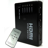 Mini Hub Switch Hdmi B-max 3x1 4k Hd - Preto