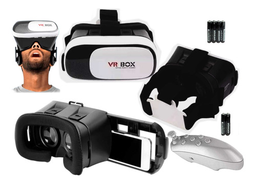Lentes Realidad Virtual 3d Vr Box Control Joystick Más Leer