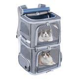 Groxkox Transportador Doble Para Gatos Para 2 Gatos, Mochila