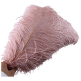 1 Pluma Avestruz Sueltas Naturales 45-50cm Eventos Rosa Palo