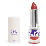 G&k Labial En Barra, Color Intenso, Acabado Matte, Indeleble Color Rojo Chequin