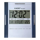 Reloj Pared Kadio Digital Kd3810 Hora Fecha Alarma Termometr