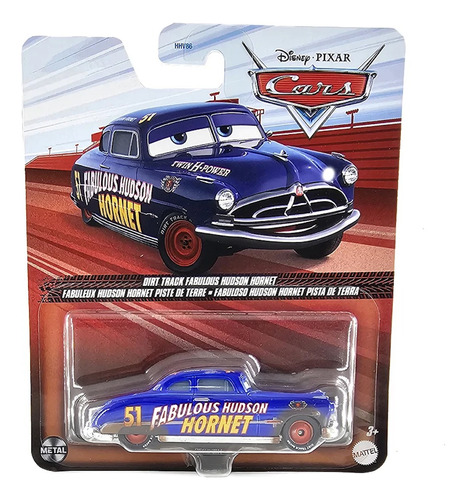 Fabuloso Hudson Hornet Carros Filme Cars Disney Pixar Mattel