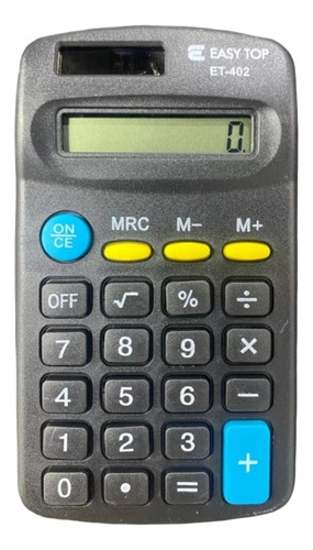 Kit 2 Calculadora Mini Bolso Portátil Solar Pilha 8 Dígitos