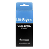 Preservativos Lifestyles Vibra-ribbed Stimula 21 Condones