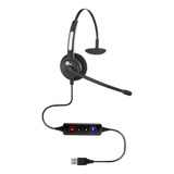 Lote Com 2 Pçs Headset Telemarketing Htu-300 Usb Top Use Nfe