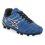 Botin Futbol Rugby Campo Cesped Cuero Vacuno Niños Athix Cuo