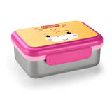 Lancheirinha Pote Bento Box Fisher Price Aço Inox Hot&cold Cor Rosa