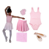 Roupa De Ballet Infantil 5 Peças Regata